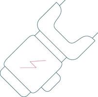 conception d'icône créative électrochoc vecteur