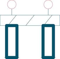 conception d'icône créative barrière vecteur