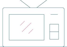 conception d'icône créative tv vecteur