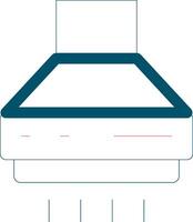 conception d'icône créative de hotte de cuisine vecteur