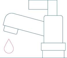 conception d'icône créative d'eau du robinet vecteur