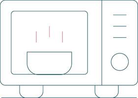 conception d'icône créative micro-ondes vecteur