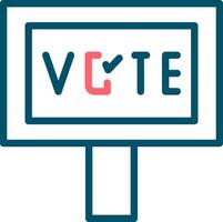 voter la conception d'icônes créatives vecteur