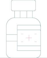 conception d'icônes créatives de médicaments vecteur