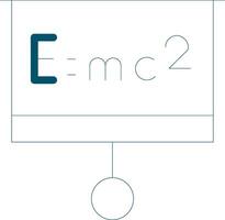 conception d'icône créative de relativité vecteur