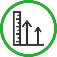 conception d'icône créative de hauteur vecteur