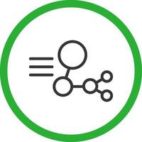 conception d'icône créative de structure moléculaire vecteur