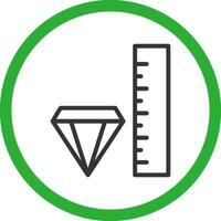 conception d'icône créative de taille vecteur