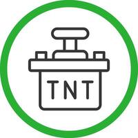 conception d'icône créative tnt vecteur