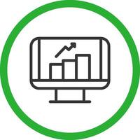 financier Les données Créatif icône conception vecteur