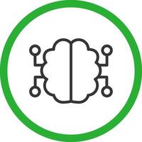 les neurones circuit Créatif icône conception vecteur