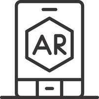 ar app Créatif icône conception vecteur