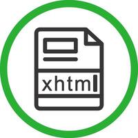 xhtml Créatif icône conception vecteur