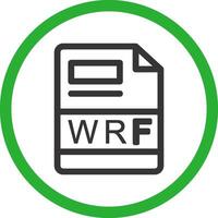 wrf Créatif icône conception vecteur