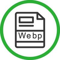 webp Créatif icône conception vecteur