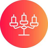 conception d'icône créative candélabre vecteur