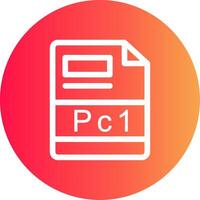 pc1 Créatif icône conception vecteur