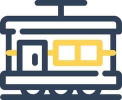 conception d'icône créative de tramway vecteur