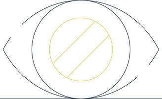 glaucome Créatif icône conception vecteur