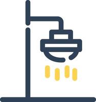 conception d'icône créative de douche de toit vecteur