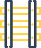 conception d'icônes créatives de voies ferrées vecteur