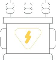 conception d'icône créative de transformateur de puissance vecteur