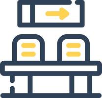 conception d'icône créative de salle d'attente vecteur