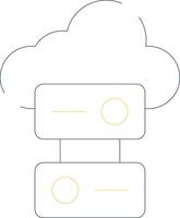 nuage espace de rangement Créatif icône conception vecteur