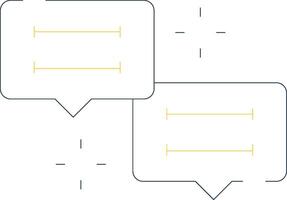 conception d'icônes créatives de conversation vecteur