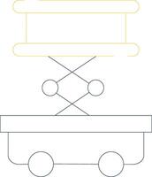 conception d'icône créative élévatrice à ciseaux vecteur