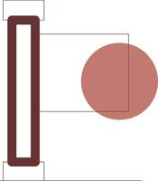 conception d'icône créative de drapeau vecteur