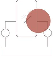 conception d'icône créative miroir vecteur