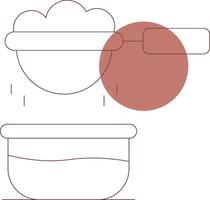 conception d'icône créative de crépine vecteur