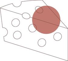 conception d'icône créative de fromage vecteur