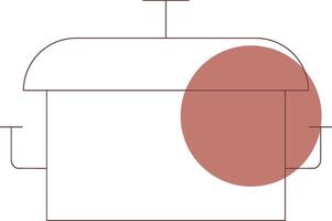 conception d'icône créative marmite vecteur