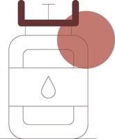 gaz cylindre Créatif icône conception vecteur