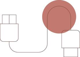 conception d'icône créative de câble vecteur