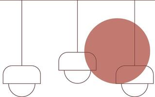 conception d'icône créative plafonnier vecteur