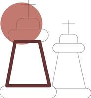 conception d'icône créative d'échecs vecteur