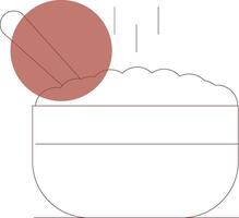 conception d'icône créative de bouillie vecteur