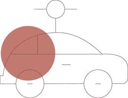 ligne marron cercle conception vecteur