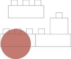 blocs Créatif icône conception vecteur