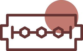 conception d'icône créative de lame de rasoir vecteur