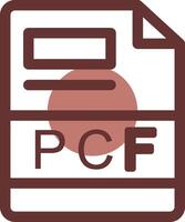 pcf Créatif icône conception vecteur