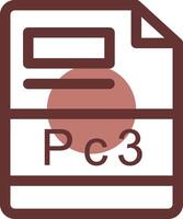 pc3 Créatif icône conception vecteur