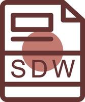 SDW Créatif icône conception vecteur