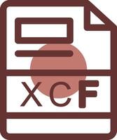 xcf Créatif icône conception vecteur
