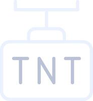 conception d'icône créative tnt vecteur