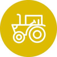 conception d'icône créative de tracteur vecteur