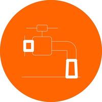 conception d'icône créative de robinet vecteur